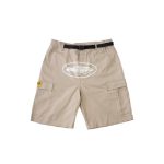 Corteiz Alcatraz Cargo Shorts Beige, Elevate your casual look with these trendy and comfortable shorts.